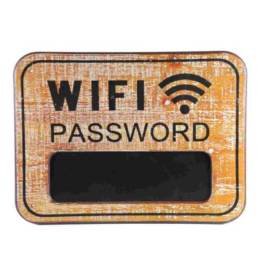 Targa Natalizia Legno Wi-Fi con Lavagna cm.39x29 |Vacchetti