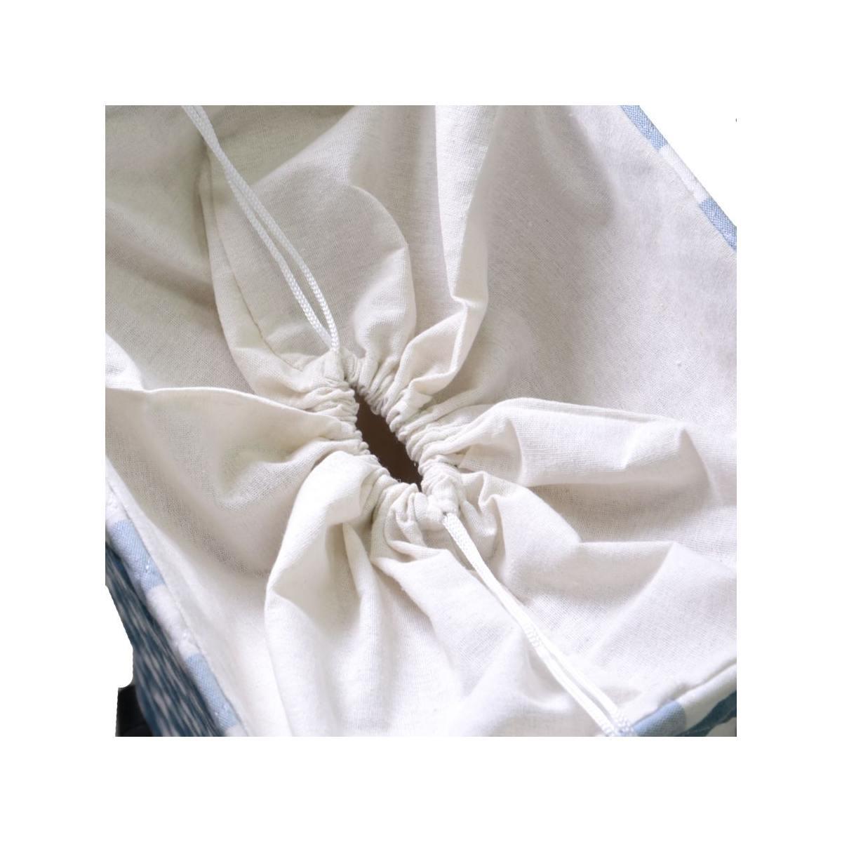 Cestone Azzurro Rettangolare con Rotelle cm.40x30h70 | Vacchetti