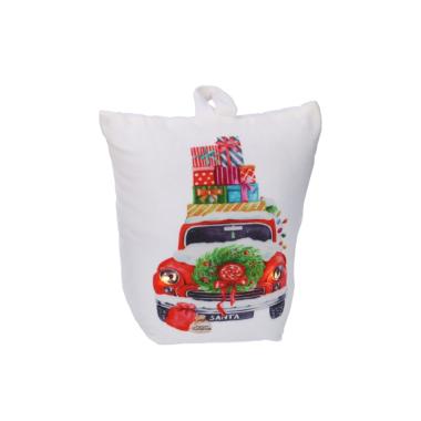 Fermaporta in Tessuto Natale con LED cm.18 |Vacchetti