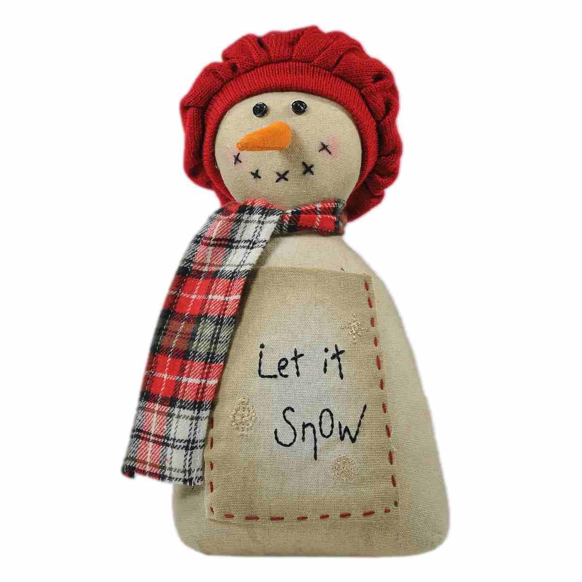 Fermaporta in Tessuto Pupazzo Neve cm.15x28 |Vacchetti