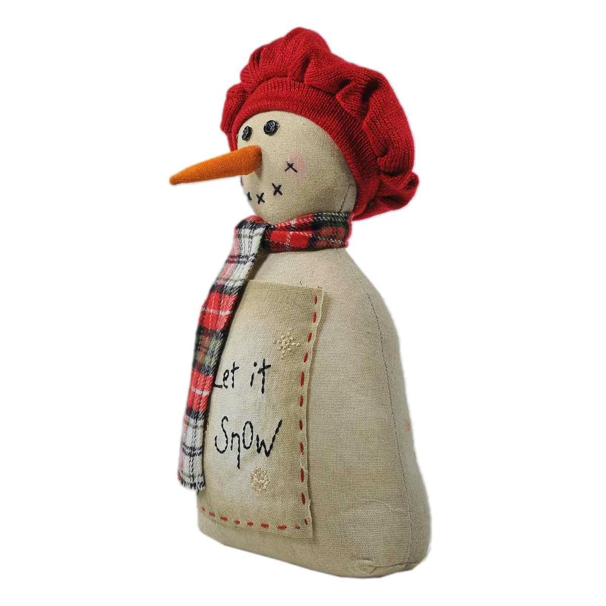 Fermaporta in Tessuto Pupazzo Neve cm.15x28 |Vacchetti