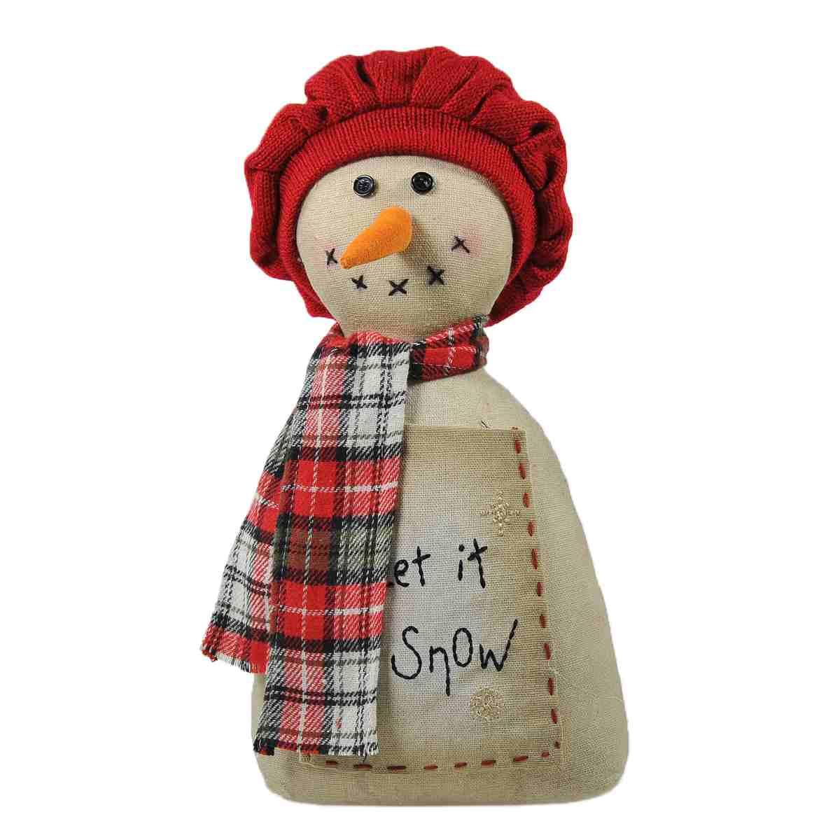 Fermaporta in Tessuto Pupazzo Neve cm.15x28 |Vacchetti