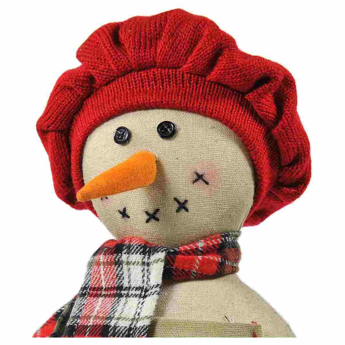 Fermaporta in Tessuto Pupazzo Neve cm.15x28 |Vacchetti