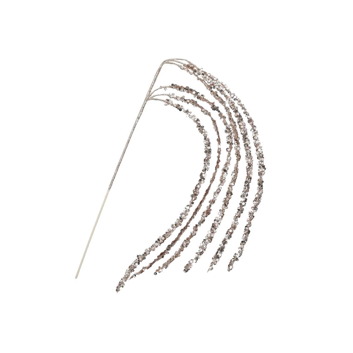 Fiore Natale Paillettes Glitter Oro cm.105 |Vacchetti