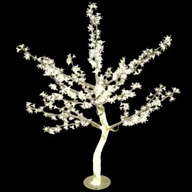 Albero Natale cm.180 Luci 664 LED Bianco Caldo con Fiori |Vacchetti