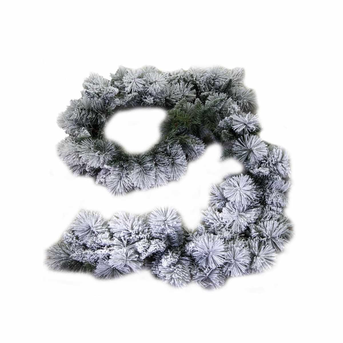 Ghirlanda cm.270 Verde Innevata Monte Bonifato |Vacchetti