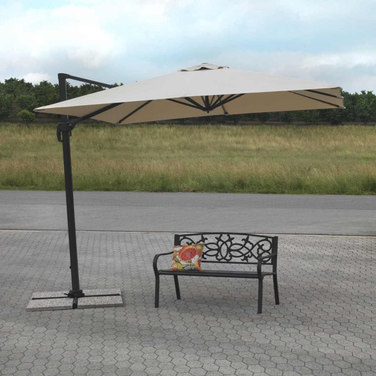 Ombrellone Alluminio New Michigan 3X4H2,75M Senza Mantovana Sabbia | Vacchetti