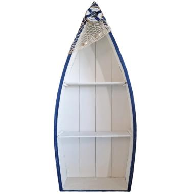 Mensola Legno Barca con 2 Piani cm.29x11xh72 | Vacchetti