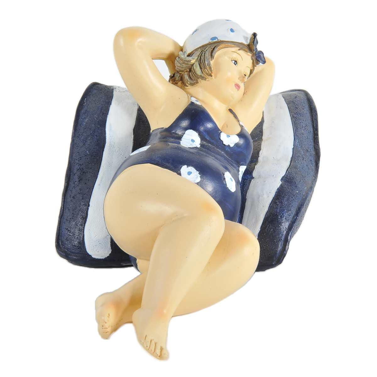 Decorazione Mare Donna con Costume e Cuscino cm.20 | Vacchetti