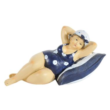 Decorazione Mare Donna con Costume e Cuscino cm.20 | Vacchetti