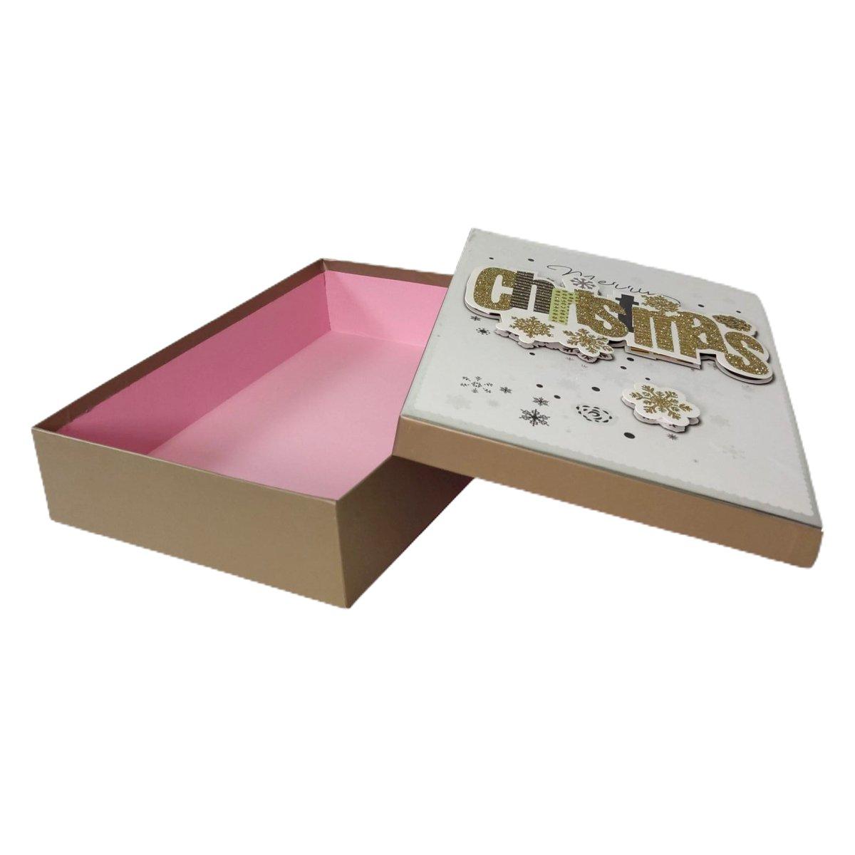 Scatola Natale Rettangolare cm.39x30xh11 |Vacchetti