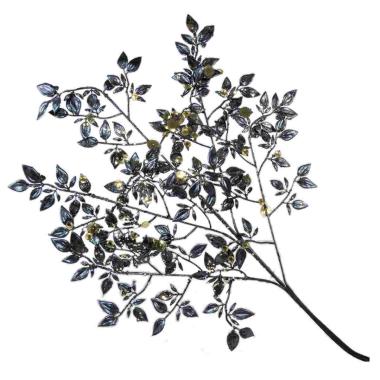 Fiore Ramo Nero con Paillettes Oro cm.78 |Vacchetti