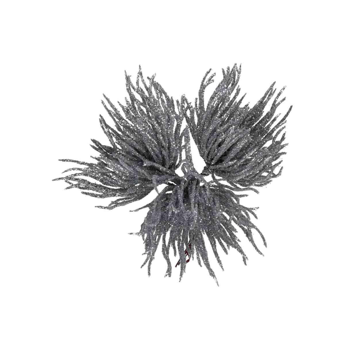 Fiore Natale Argento Pick cm.15x13 |Vacchetti