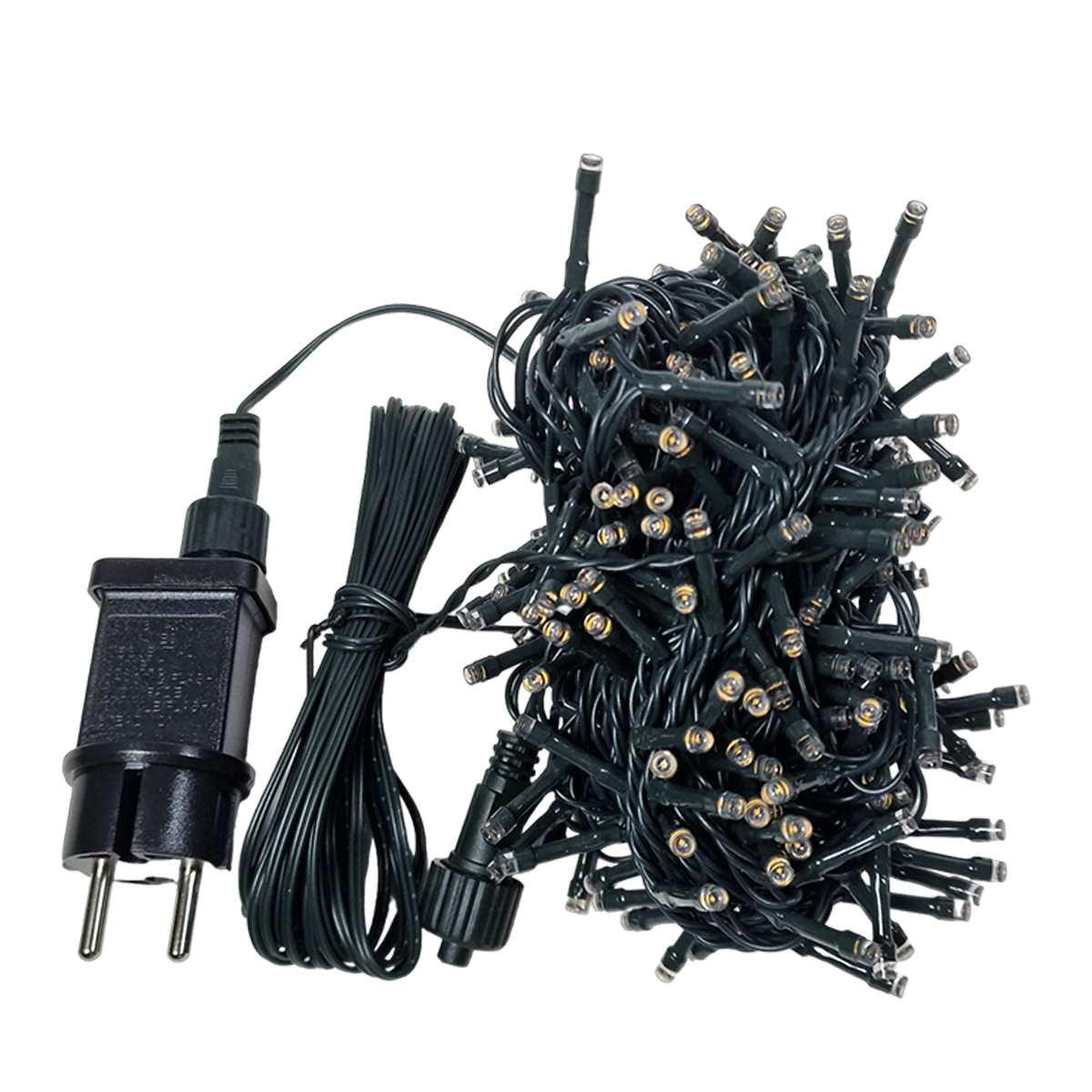 Luci Natale Esterno LED 300 Bianco Caldo con Giochi Prolungabile |Silani