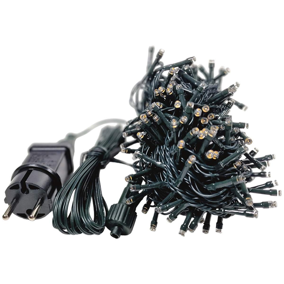 Luci Natale Esterno LED 300 Bianco Caldo con Giochi Prolungabile |Silani