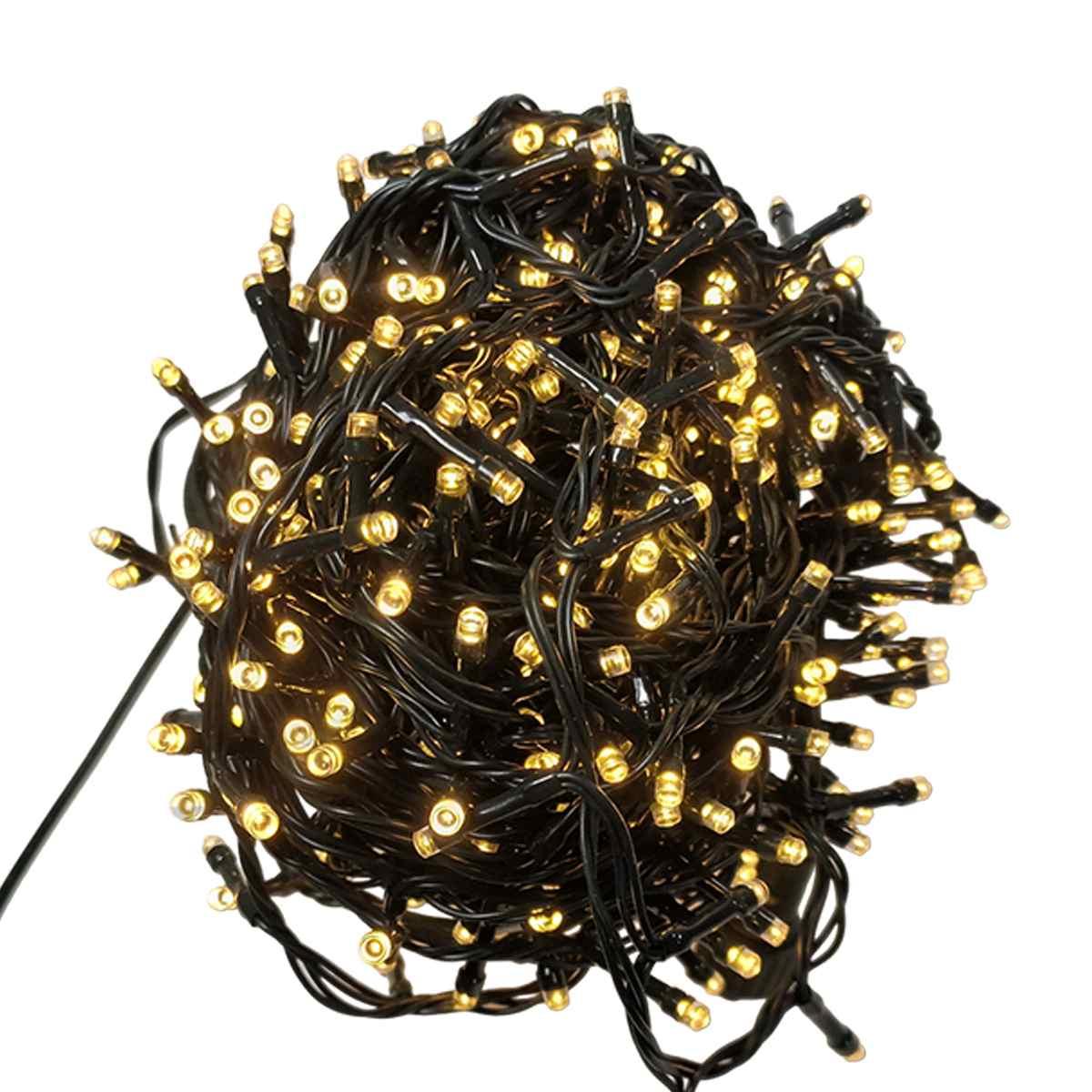 Luci Natale esterno LED 450 Bianco Caldo con Giochi Prolungabile |Silani