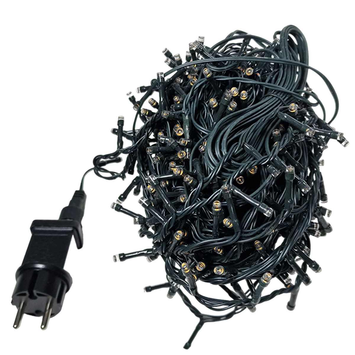 Luci Natale esterno LED 450 Bianco Caldo con Giochi Prolungabile |Silani