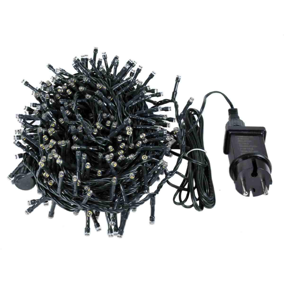 Luci Natale esterno LED 450 Bianco Caldo con Giochi Prolungabile |Silani