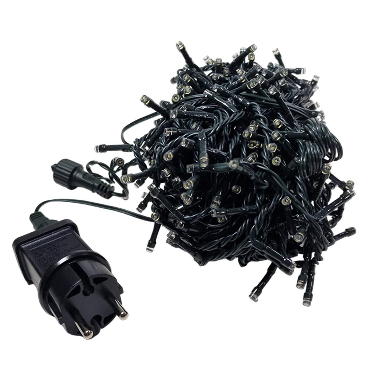 Luci Natale esterno LED 450 Bianco Freddo con Giochi Prolungabile |Silani