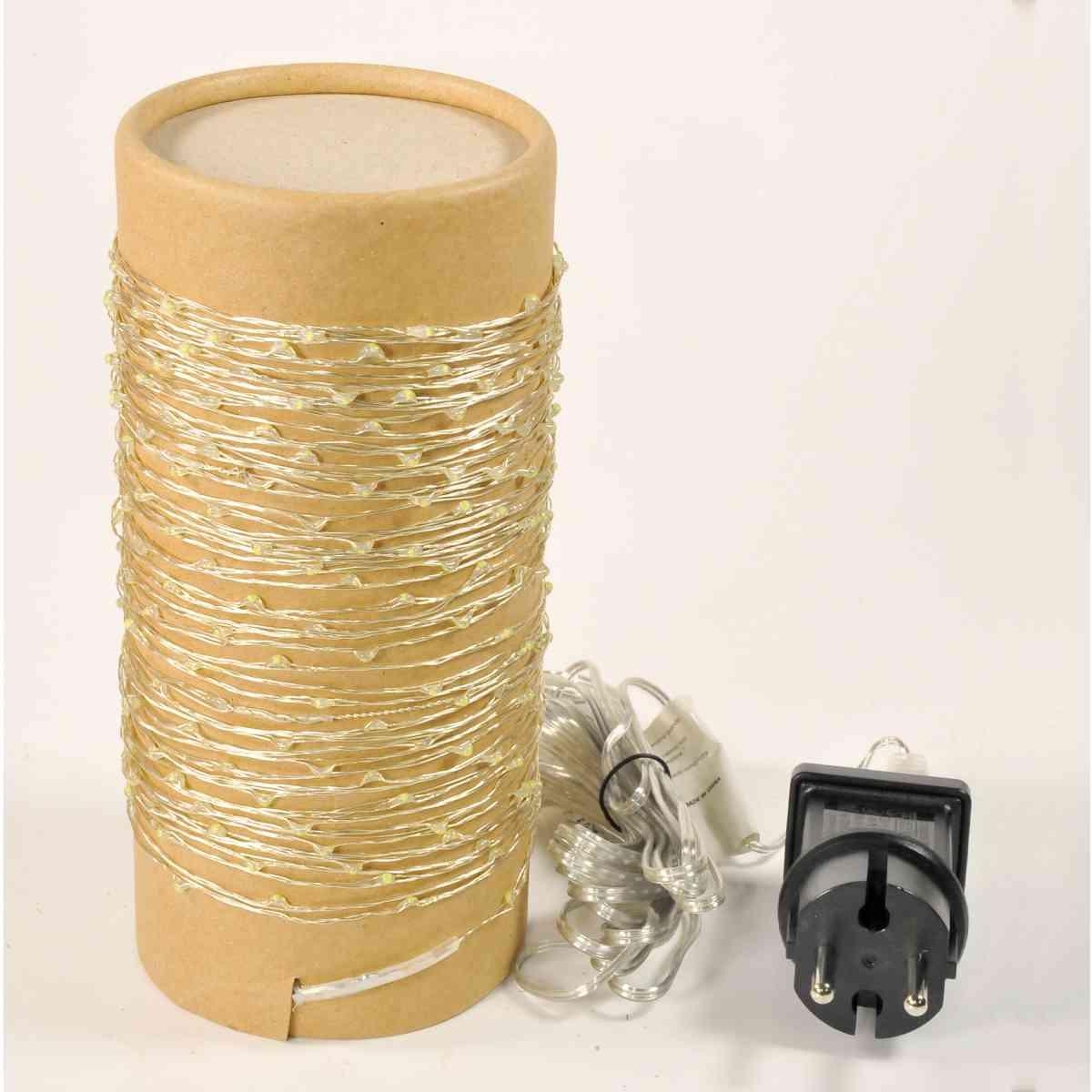 Luci Natale esterno LED 300 Micro Copper Bianco Freddo Rame-Argento |Silani