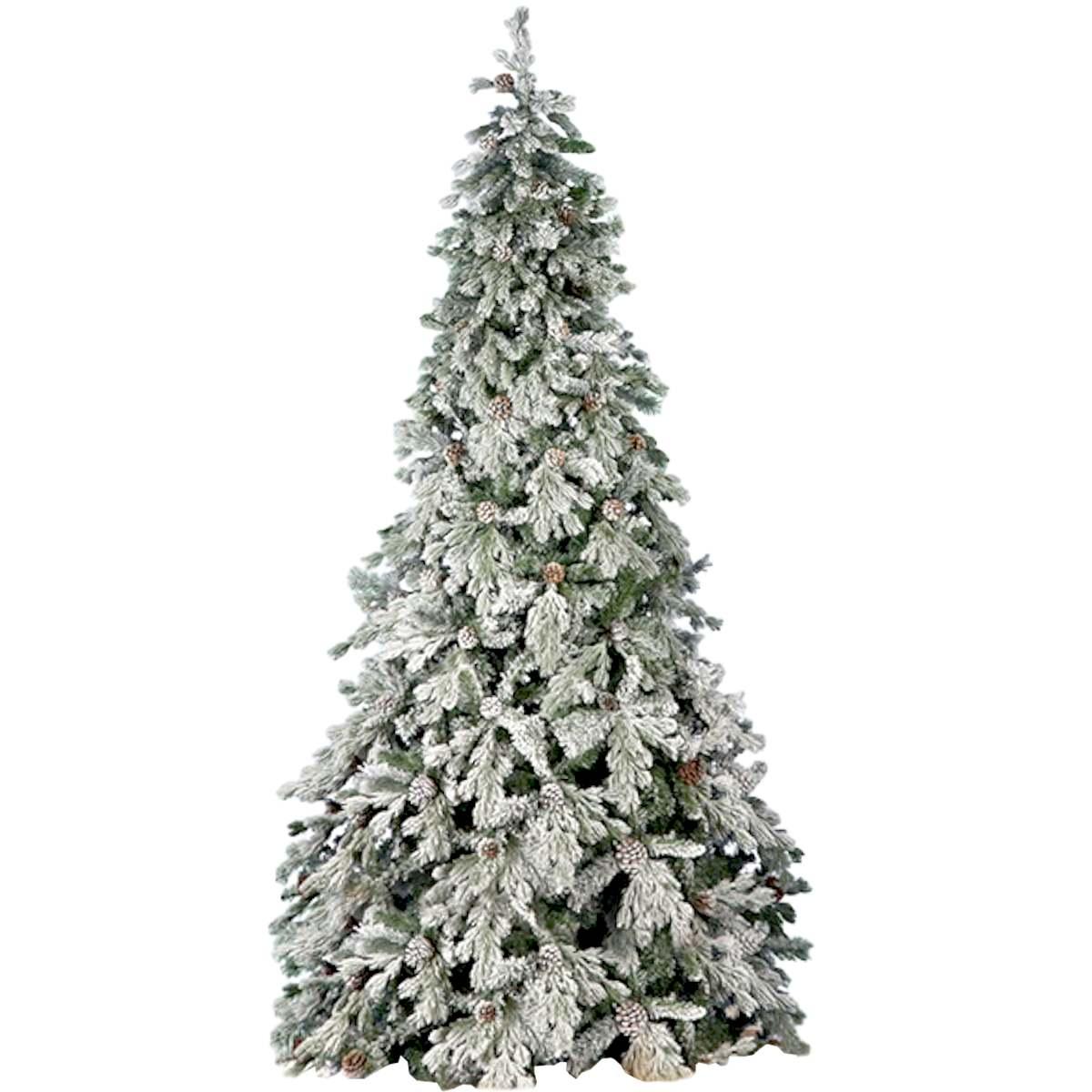 Albero Natale cm.240 Verde Innevato Maries |Silani