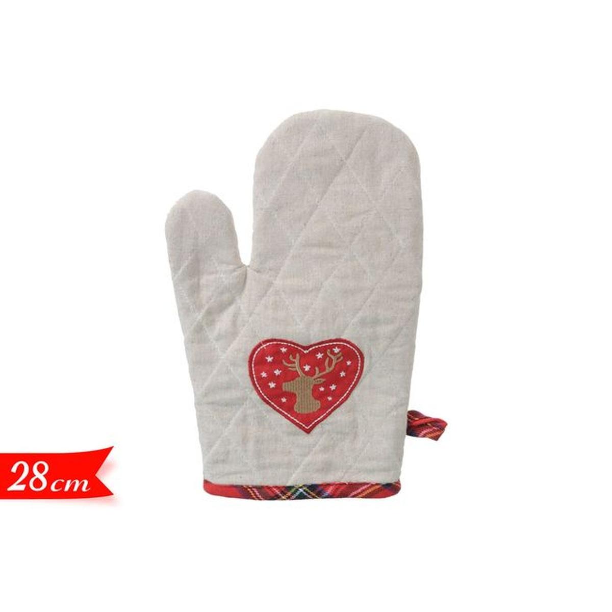 Guanto Forno Natalizio cm.27 |Golden Hill