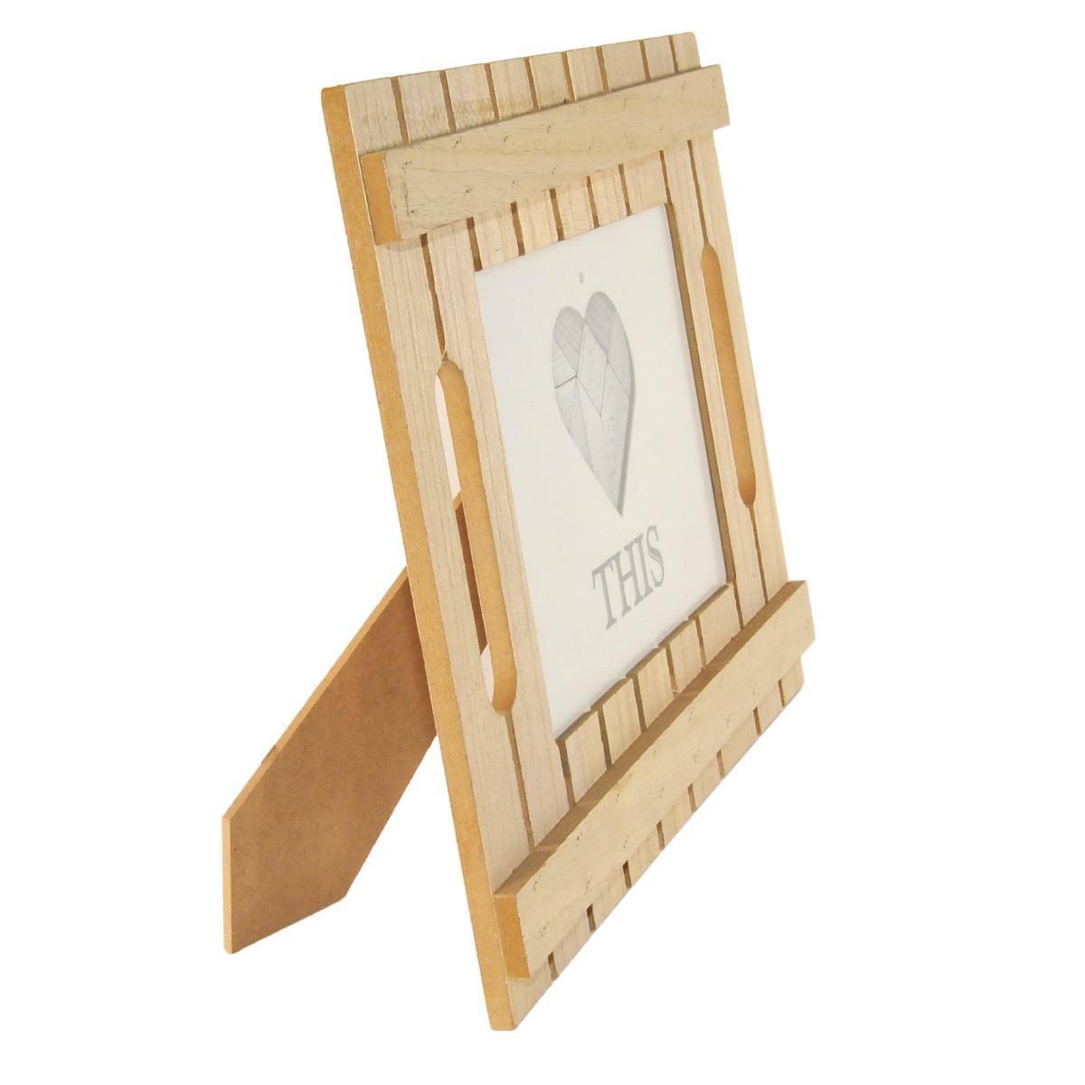 Cornice Legno cm.13x18 Doghe Beige | Golden Hill