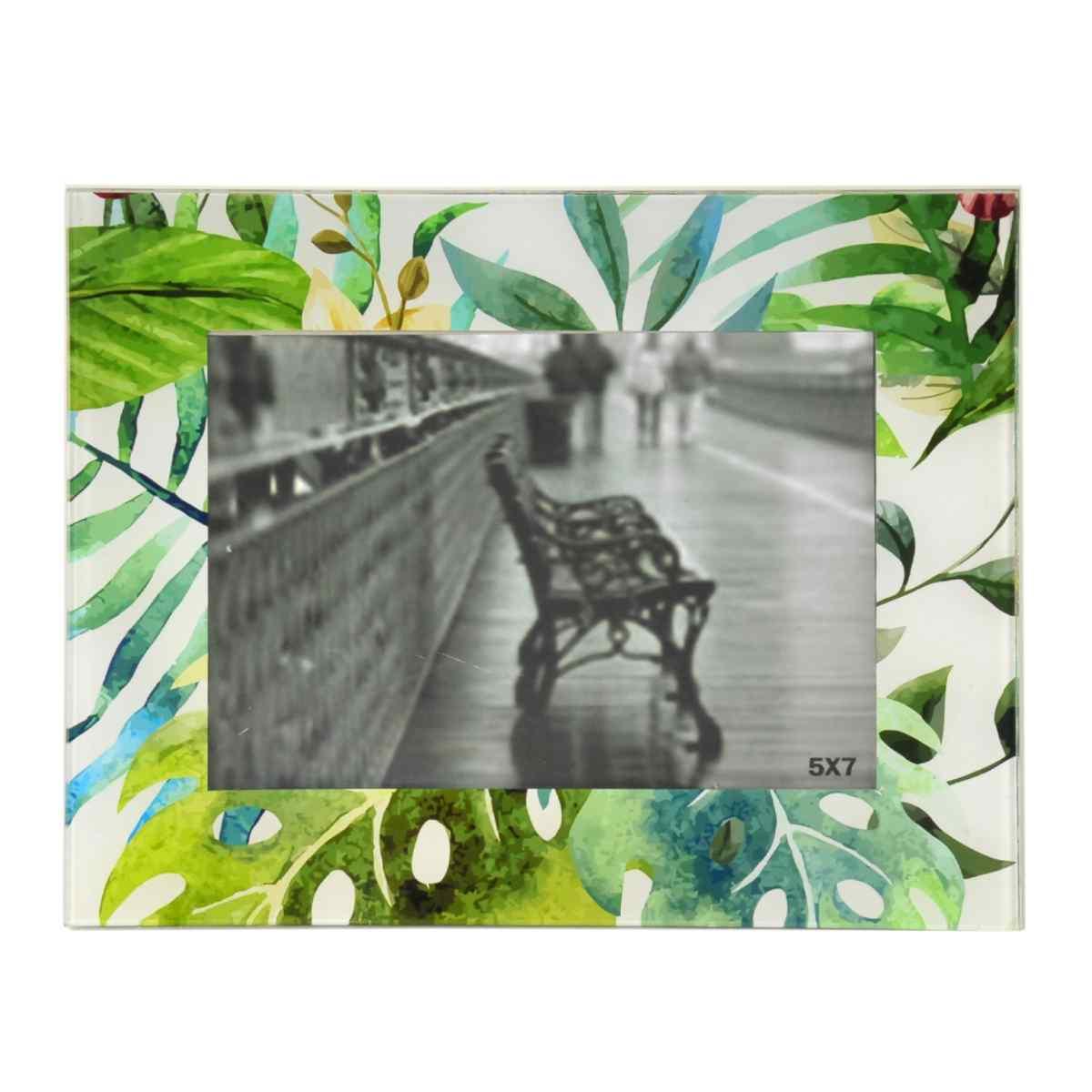 Cornice Vetro cm.13x18 Felce | Golden Hill