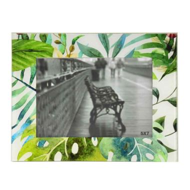 Cornice Vetro cm.13x18 Felce | Golden Hill