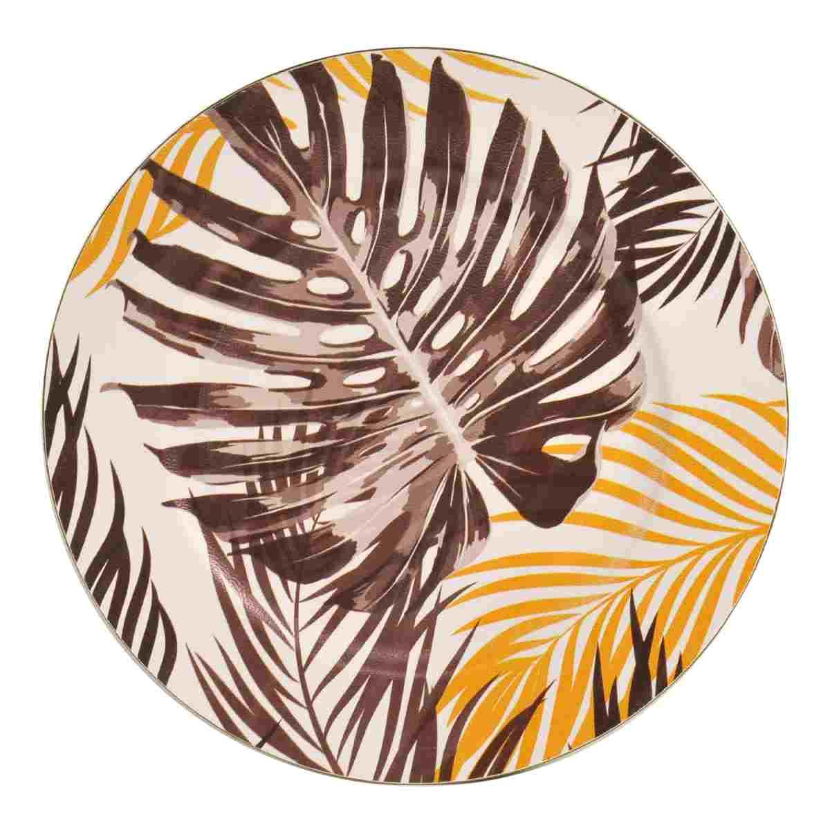 Piatto Tavola Pvc Tognana Rio con Felce cm.33 | Tognana