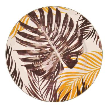 Piatto Tavola Pvc Tognana Rio con Felce cm.33 | Tognana