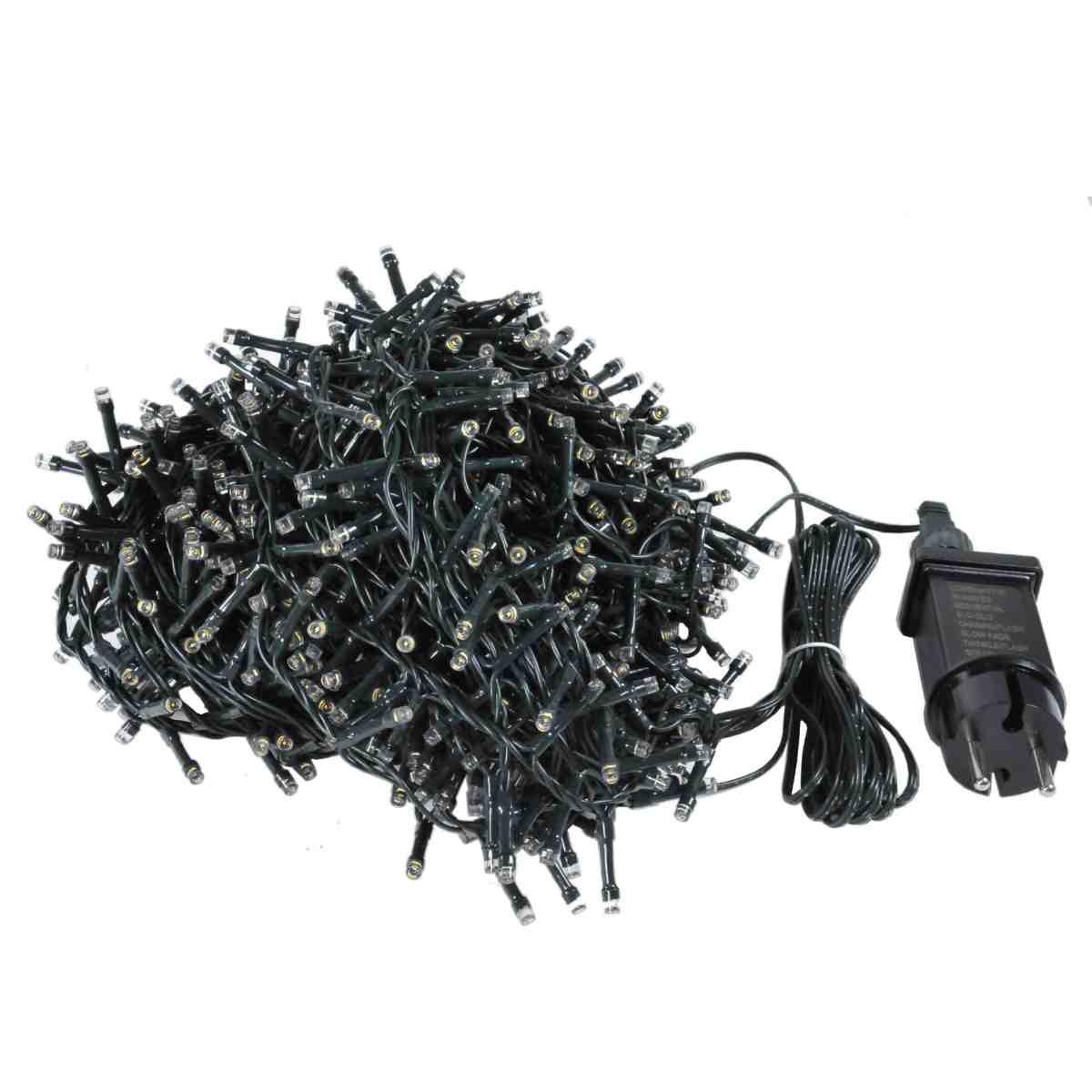 Luci Natale Esterno LED 960 Bianco Caldo con Giochi |Silani