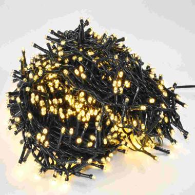 Luci Natale Esterno LED 960 Bianco Caldo con Giochi |Silani