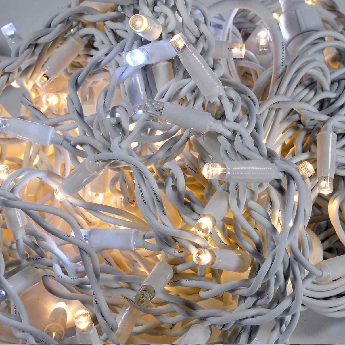 Luci Natale Tenda Esterno Professionale LED 152 Bianco Caldo Prolungabili cm.300X100 |Silani