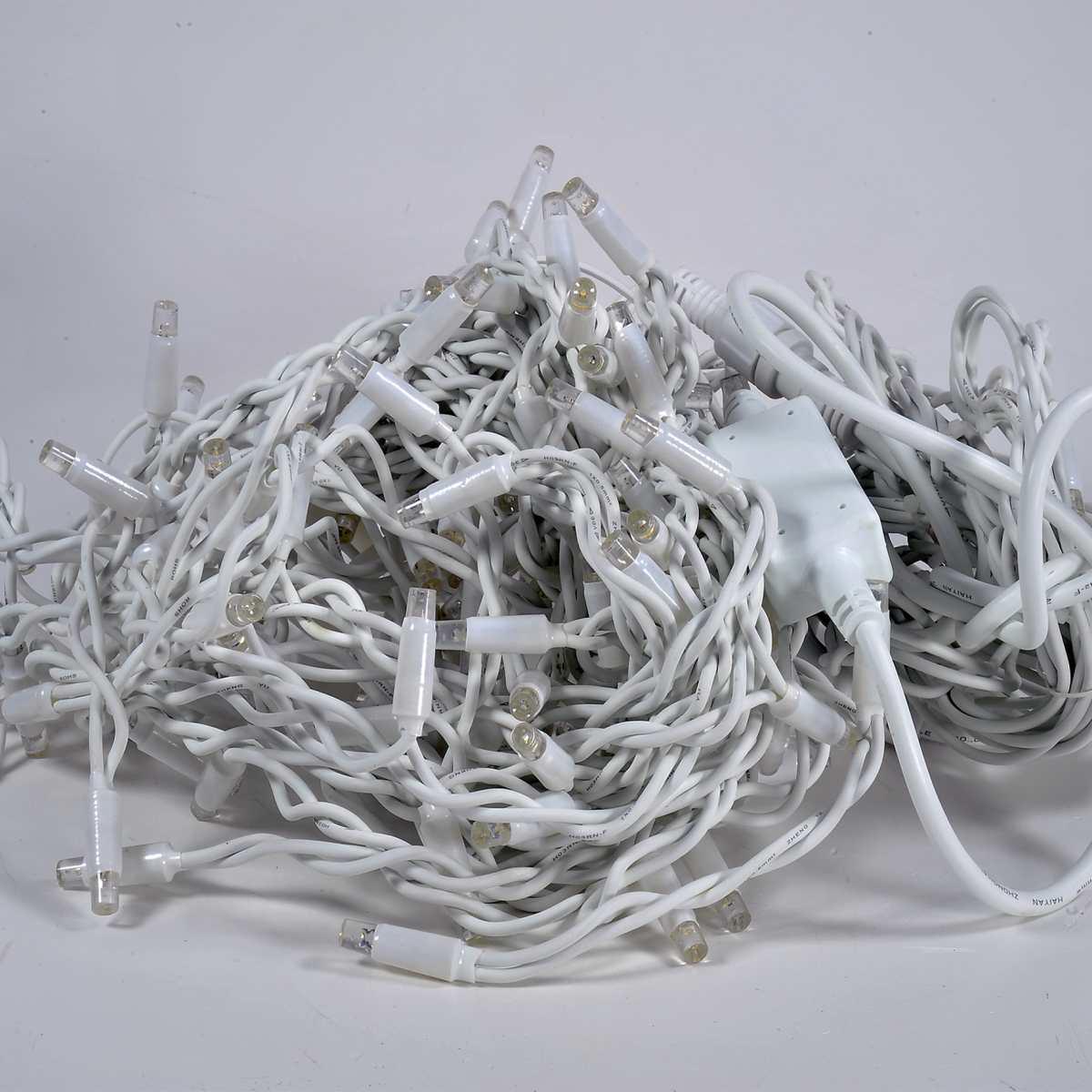 Luci Natale Tenda Esterno Professionale LED 152 Bianco Caldo Prolungabili cm.300X100 |Silani