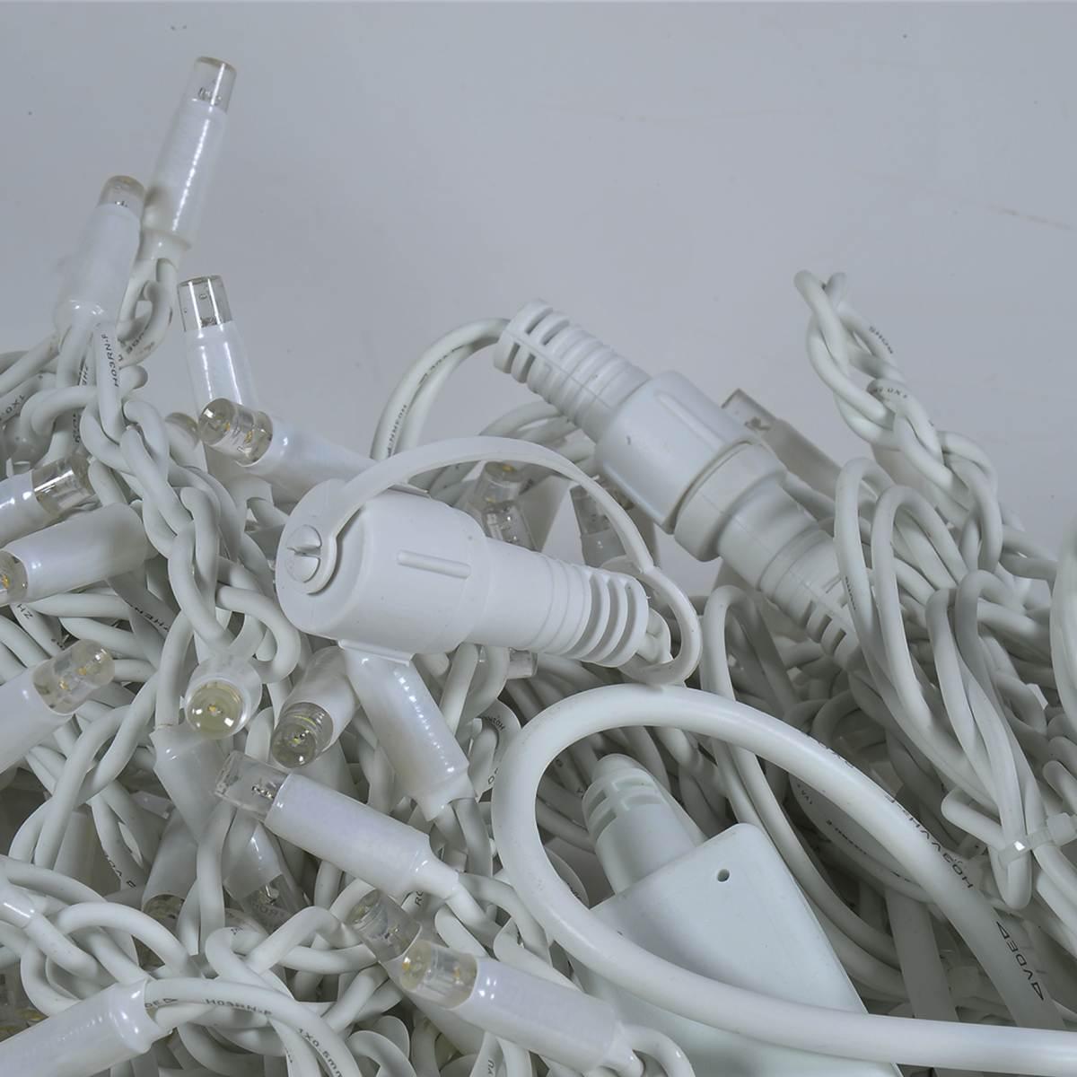 Luci Natale Tenda Esterno Professionale LED 152 Bianco Caldo Prolungabili cm.300X100 |Silani