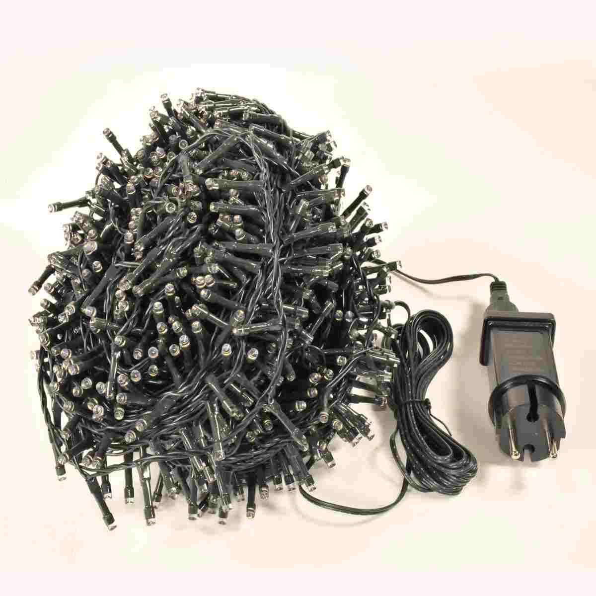 Luci Natale esterno LED 1200 Bianco Caldo con Giochi |Silani