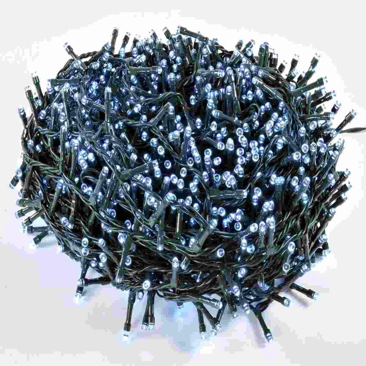 Luci Natale esterno LED 1200 Bianco Freddo con Giochi |M2 Store