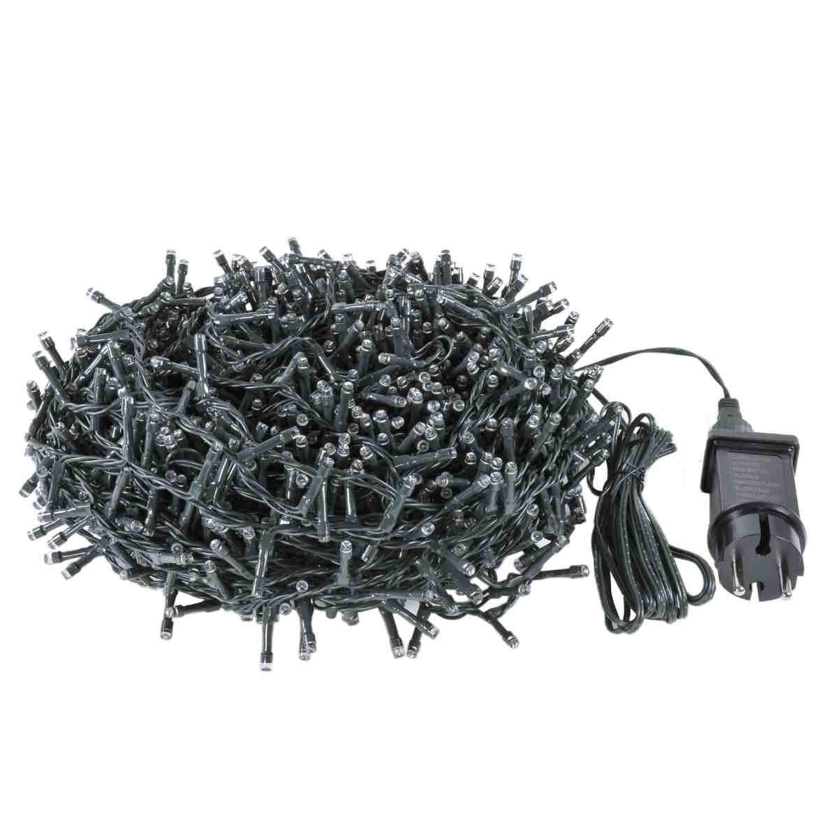 Luci Natale esterno LED 1200 Bianco Freddo con Giochi |M2 Store