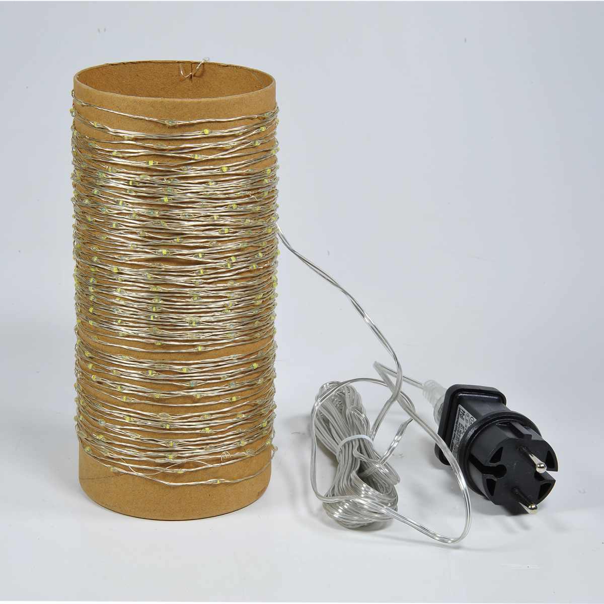 Luci Natale esterno LED 450 Micro Copper Bianco Freddo Filo Rame Argento |Silani