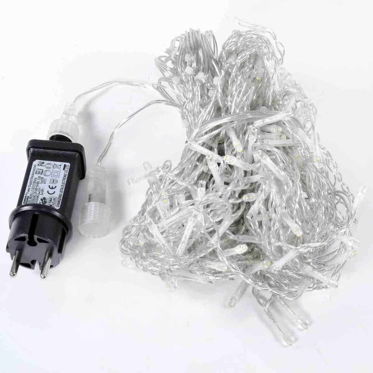 Luci Natale Tenda Esterno LED 192 Bianco Caldo Flash cm.3x0,8 |Silani