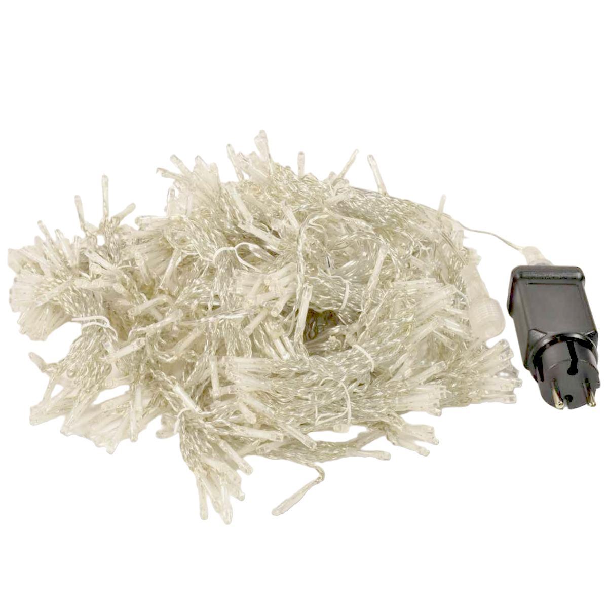 Luci Natale Tenda Esterno LED 528 Bianco Freddo Prolungabile cm.300Xh220 |M2 Store