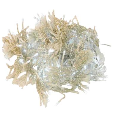 Luci Natale Tenda Esterno LED 528 Bianco Freddo Prolungabile cm.300Xh220 |M2 Store