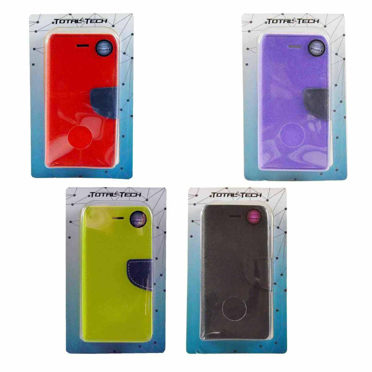 Cover iPhone 6 Ecopelle Sportello 4 Colori | M2 Store