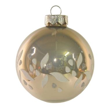 Pallina Natale Vetro cm.8 Argento Lucido con Strass |Inge's Glass