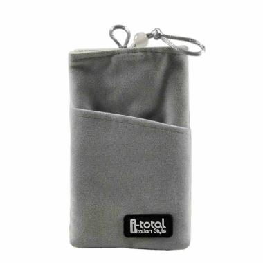 Cover Pochette Tessuto Universale Grigio | M2 Store
