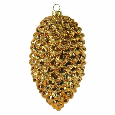 Pallina Natale Vetro Collezione cm.16 Pigna Oro |Inge's Glass