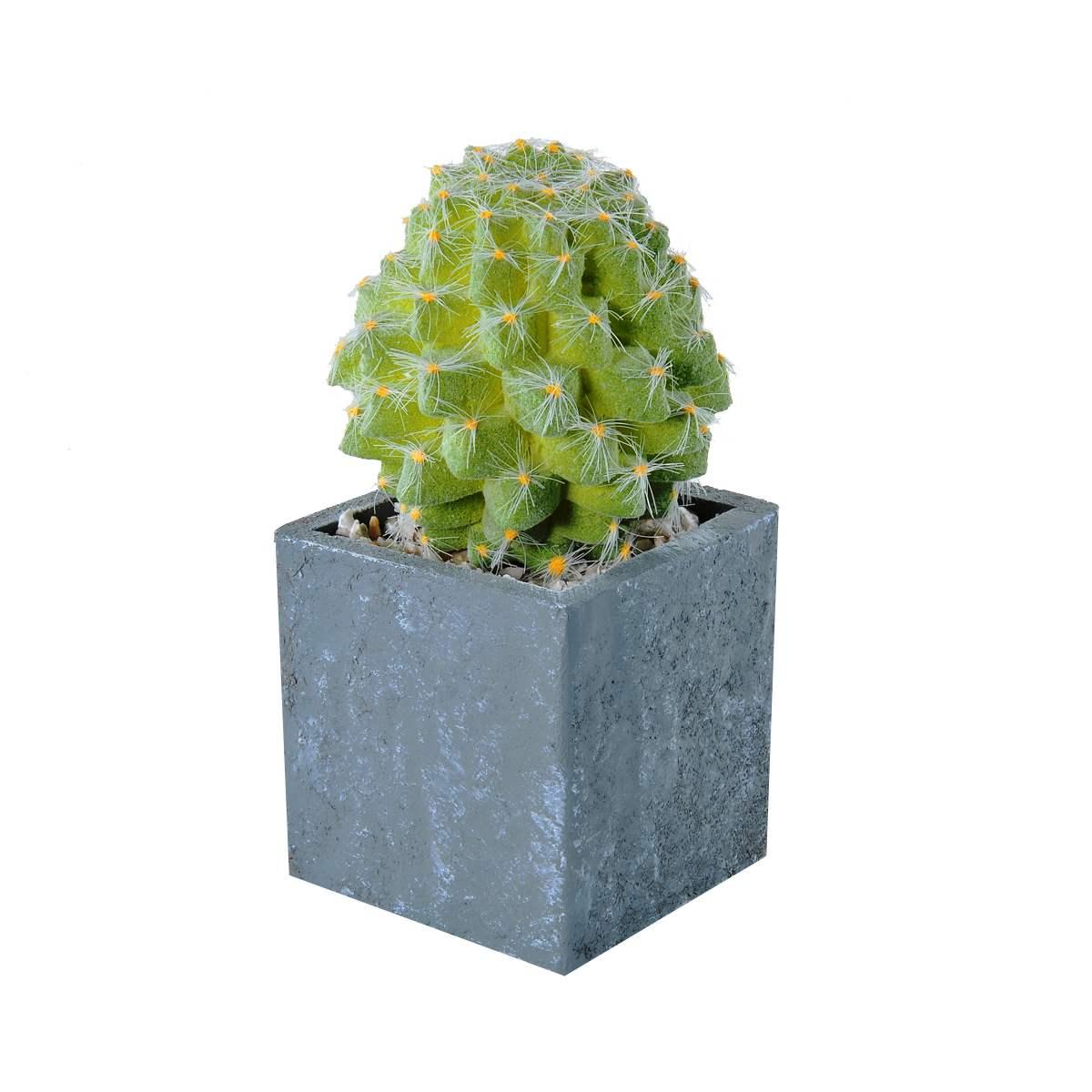 Fiore Vasetto Pianta Grassa cm.8x8x21 | Montemaggi