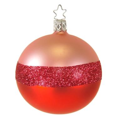 Pallina Natale Vetro Collezione cm.8 Rosa |Inge's Glass