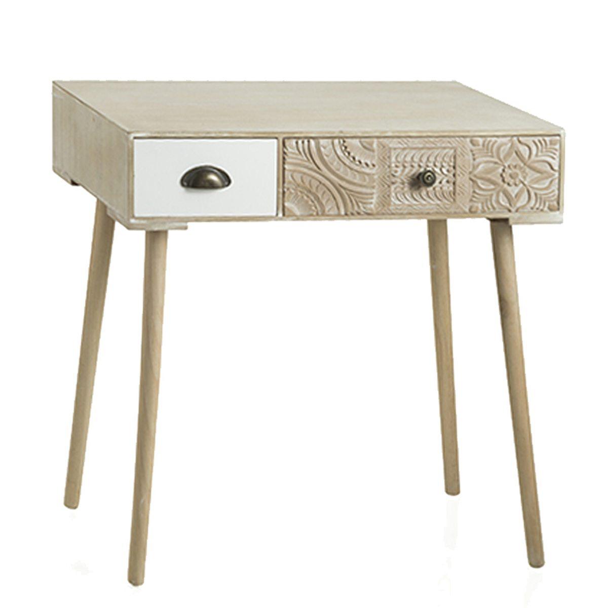 Tavolo Consolle Legno Damasco 2 Cassetti cm.75x38x74 | Montemaggi